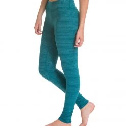 Beyond Yoga Stripe-Hype Long Yoga Leggings Heather Pineneedle Stripe