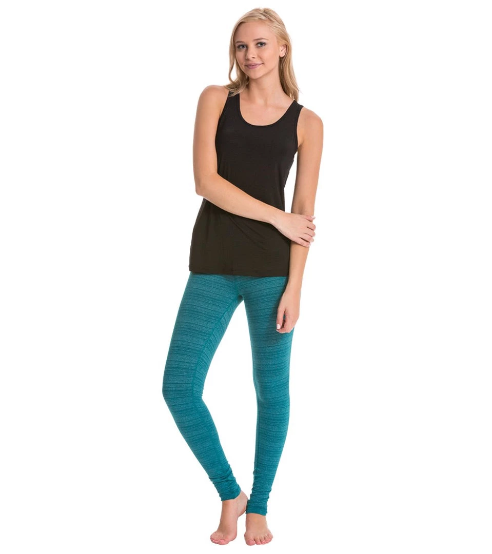 Beyond Yoga Stripe-Hype Long Yoga Leggings Heather Pineneedle Stripe 7 Beyond Yoga Stripe-Hype Long Yoga Leggings Heather Pineneedle Stripe