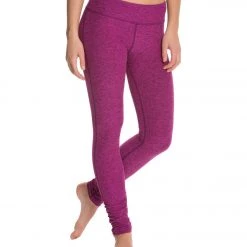 Beyond Yoga Salt And Pepper Gathered Long Yoga Leggings Pink Flame Spacedye