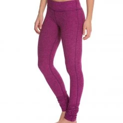 Beyond Yoga Salt And Pepper Gathered Long Yoga Leggings Pink Flame Spacedye
