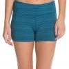 Beyond Yoga Stripe-Hype Short Heather Moroccan Blue Stripe 2 Beyond Yoga Stripe-Hype Short Heather Moroccan Blue Stripe