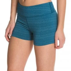 Beyond Yoga Stripe-Hype Short Heather Moroccan Blue Stripe 10 Beyond Yoga Stripe-Hype Short Heather Moroccan Blue Stripe
