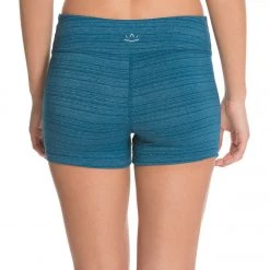 Beyond Yoga Stripe-Hype Short Heather Moroccan Blue Stripe 11 Beyond Yoga Stripe-Hype Short Heather Moroccan Blue Stripe
