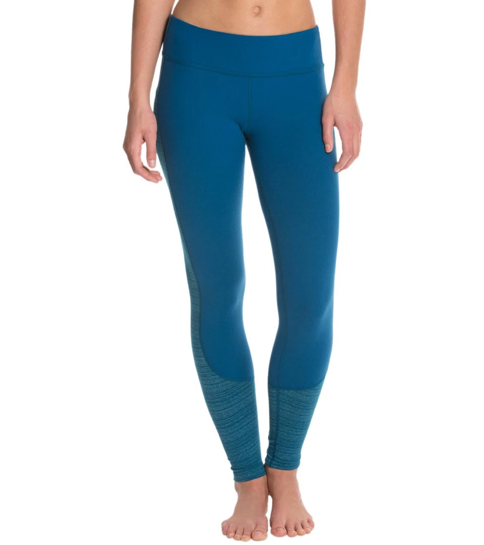 Beyond Yoga Free Spirit Yoga Leggings Heather Moroccan Blue Stripe 4 Beyond Yoga Free Spirit Yoga Leggings Heather Moroccan Blue Stripe