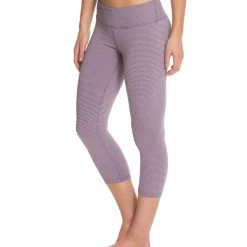 Beyond Yoga Chic Physique Capri Legging Pink/Heather Gray