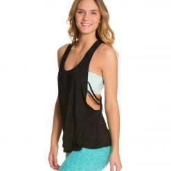 Beyond Yoga Blurred Lines Tank Top Black