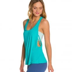 Beyond Yoga Blurred Lines Tank Top Seaglass CLOTHING