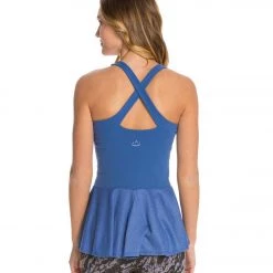 CLOTHING Beyond Yoga Femme Fatale Peplum Yoga Tank Top Twilight Blue 10 CLOTHING Beyond Yoga Femme Fatale Peplum Yoga Tank Top Twilight Blue