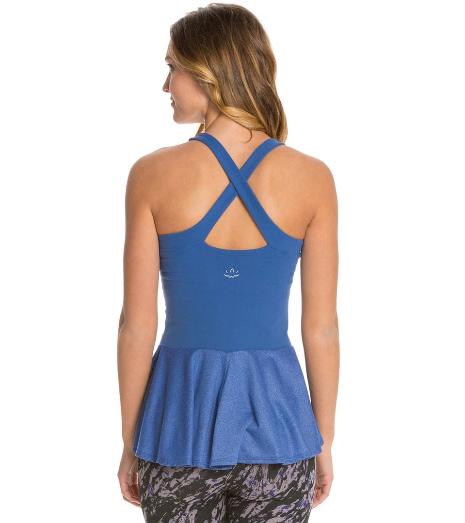 CLOTHING Beyond Yoga Femme Fatale Peplum Yoga Tank Top Twilight Blue 5 CLOTHING Beyond Yoga Femme Fatale Peplum Yoga Tank Top Twilight Blue