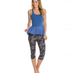 CLOTHING Beyond Yoga Femme Fatale Peplum Yoga Tank Top Twilight Blue 11 CLOTHING Beyond Yoga Femme Fatale Peplum Yoga Tank Top Twilight Blue