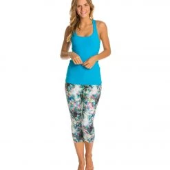 CLOTHING Beyond Yoga Carefree Cut-Out Cami Yoga Tank Top Turqouise Tide