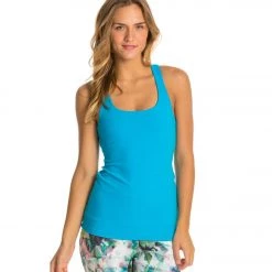 CLOTHING Beyond Yoga Carefree Cut-Out Cami Yoga Tank Top Turqouise Tide