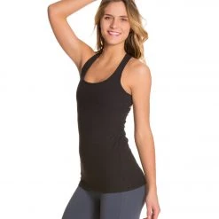 CLOTHING Beyond Yoga Carefree Cut-Out Cami Yoga Tank Top Black 10 CLOTHING Beyond Yoga Carefree Cut-Out Cami Yoga Tank Top Black