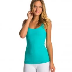 Beyond Yoga Carefree Cut-Out Cami Yoga Tank Top Seaglass CLOTHING
