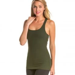 Beyond Yoga Carefree Cut-Out Cami Yoga Tank Top Wintergreen