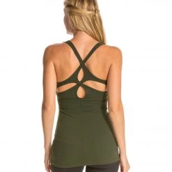 Beyond Yoga Carefree Cut-Out Cami Yoga Tank Top Wintergreen