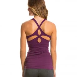 Beyond Yoga Carefree Cut-Out Cami Yoga Tank Top Imperial Violet CLOTHING