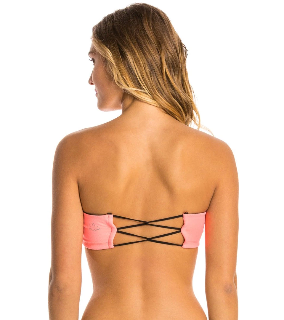 Beyond Yoga Interloop Back Bra Coral Glow 5 Beyond Yoga Interloop Back Bra Coral Glow