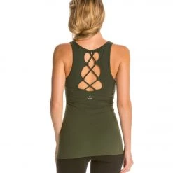 Beyond Yoga Open Back Criss-Cross Yoga TankTop Wintergreen CLOTHING