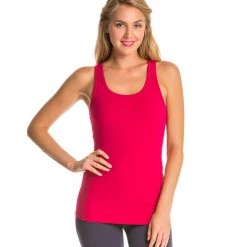 CLOTHING Beyond Yoga Open Back Criss-Cross Yoga TankTop Wildberry