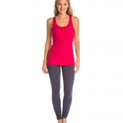 CLOTHING Beyond Yoga Open Back Criss-Cross Yoga TankTop Wildberry
