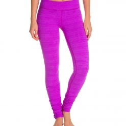 Beyond Yoga EXCLUSIVE! Gathered Long Yoga Leggings Purple Orchid