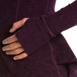 CLOTHING Beyond Yoga Peplum Back Jacket Black-Imperial Violet 13 CLOTHING Beyond Yoga Peplum Back Jacket Black-Imperial Violet