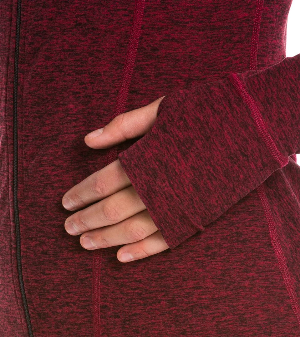 Beyond Yoga Peplum Back Jacket Black-Garnet Red 7 Beyond Yoga Peplum Back Jacket Black-Garnet Red