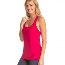 CLOTHING Beyond Yoga Sleek Stripe Split Racer Yoga Tank Top Wildberry 9 CLOTHING Beyond Yoga Sleek Stripe Split Racer Yoga Tank Top Wildberry