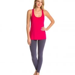 CLOTHING Beyond Yoga Sleek Stripe Split Racer Yoga Tank Top Wildberry 11 CLOTHING Beyond Yoga Sleek Stripe Split Racer Yoga Tank Top Wildberry