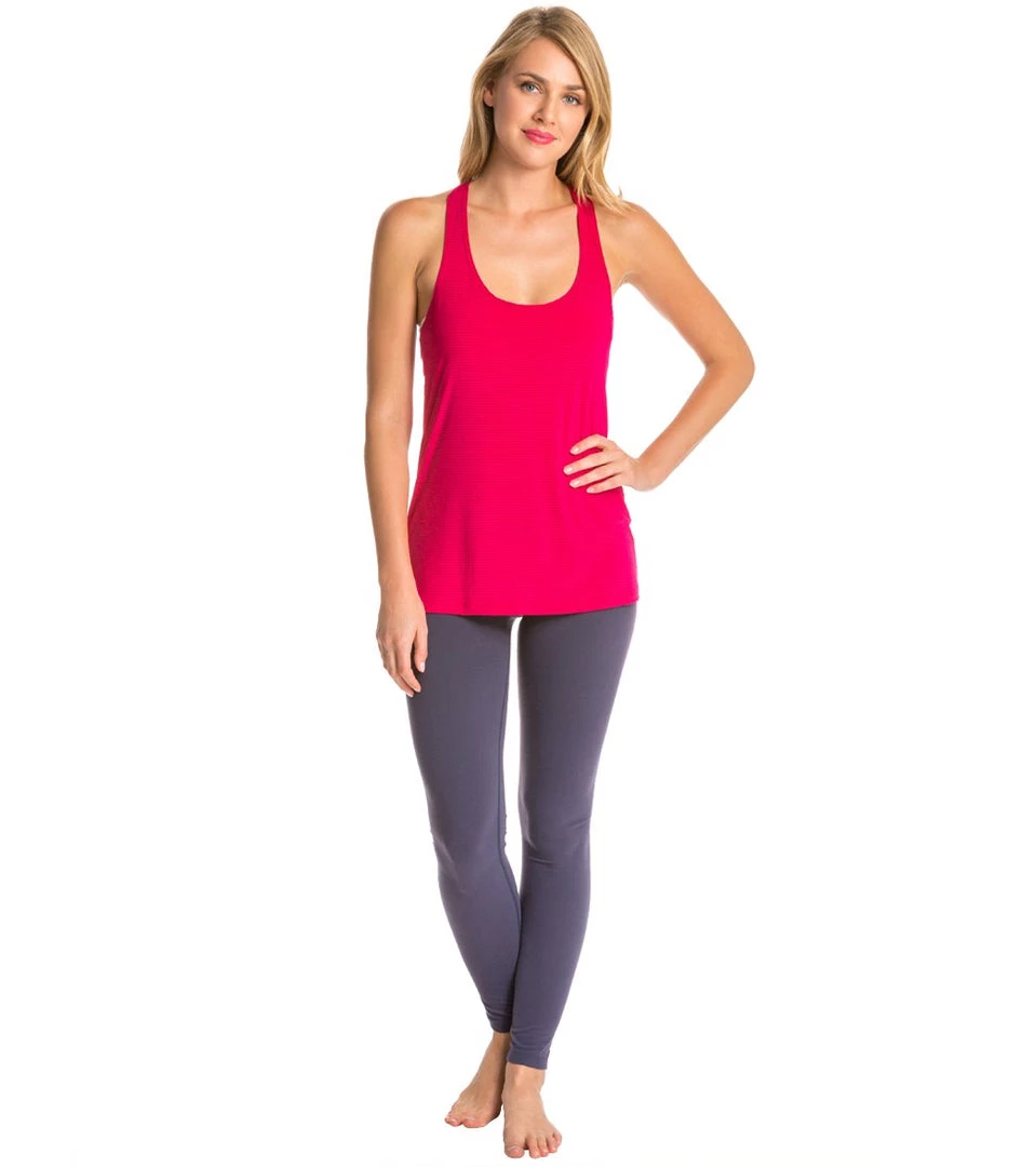 CLOTHING Beyond Yoga Sleek Stripe Split Racer Yoga Tank Top Wildberry 6 CLOTHING Beyond Yoga Sleek Stripe Split Racer Yoga Tank Top Wildberry