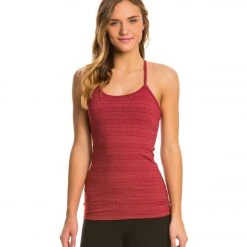 Beyond Yoga Stripe Slim Racerback Cami Garnet Red CLOTHING 15 Beyond Yoga Stripe Slim Racerback Cami Garnet Red CLOTHING