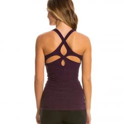 CLOTHING Beyond Yoga Spacedye Cut-Out Cami Black-Imperial Violet