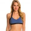 Beyond Yoga Cut-Out Yoga Sports Bra Faded Demin CLOTHING