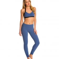 Beyond Yoga Cut-Out Yoga Sports Bra Faded Demin CLOTHING
