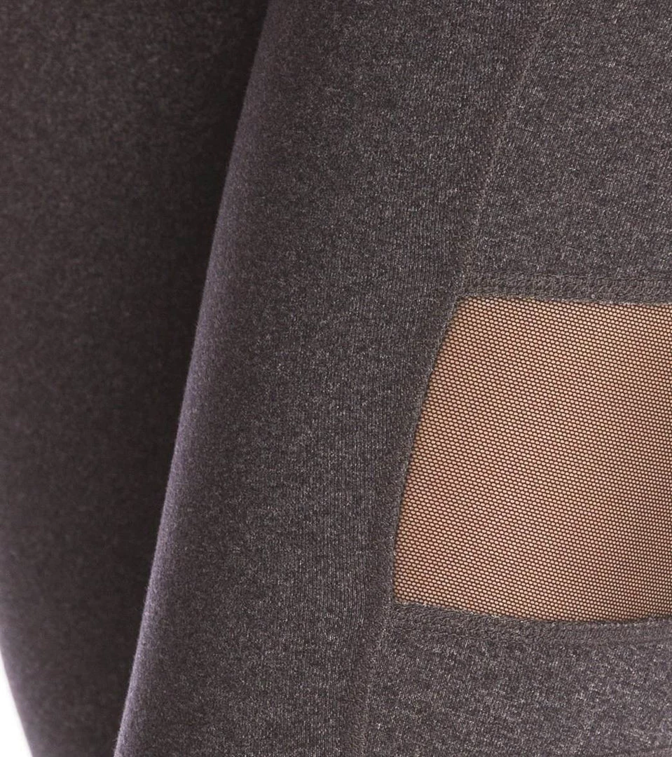 CLOTHING Beyond Yoga High Waist Striped Mesh Yoga Long Leggings Heather Gray 7 CLOTHING Beyond Yoga High Waist Striped Mesh Yoga Long Leggings Heather Gray