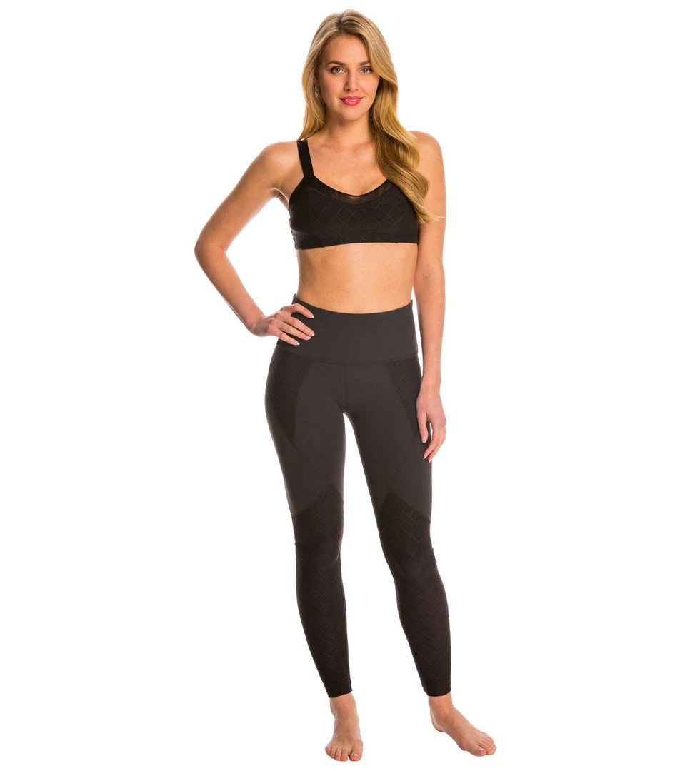 CLOTHING Beyond Yoga Quilted Mesh Lined Yoga Sports Bra Black 6 CLOTHING Beyond Yoga Quilted Mesh Lined Yoga Sports Bra Black