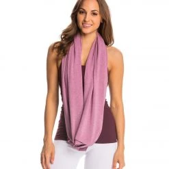 Beyond Yoga Modal Baby Terry Snap Yoga Scarf Desert Rose