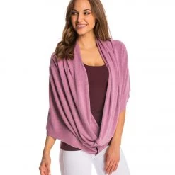 Beyond Yoga Modal Baby Terry Snap Yoga Scarf Desert Rose