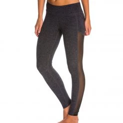CLOTHING Beyond Yoga Fusion Mesh Yoga Leggings Black-Steel