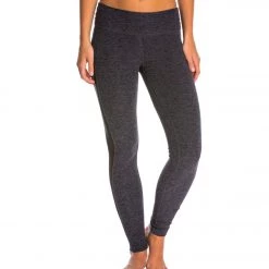 CLOTHING Beyond Yoga Fusion Mesh Yoga Leggings Black-Steel