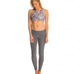 Beyond Yoga Fusion Mesh Yoga Leggings Black/White CLOTHING