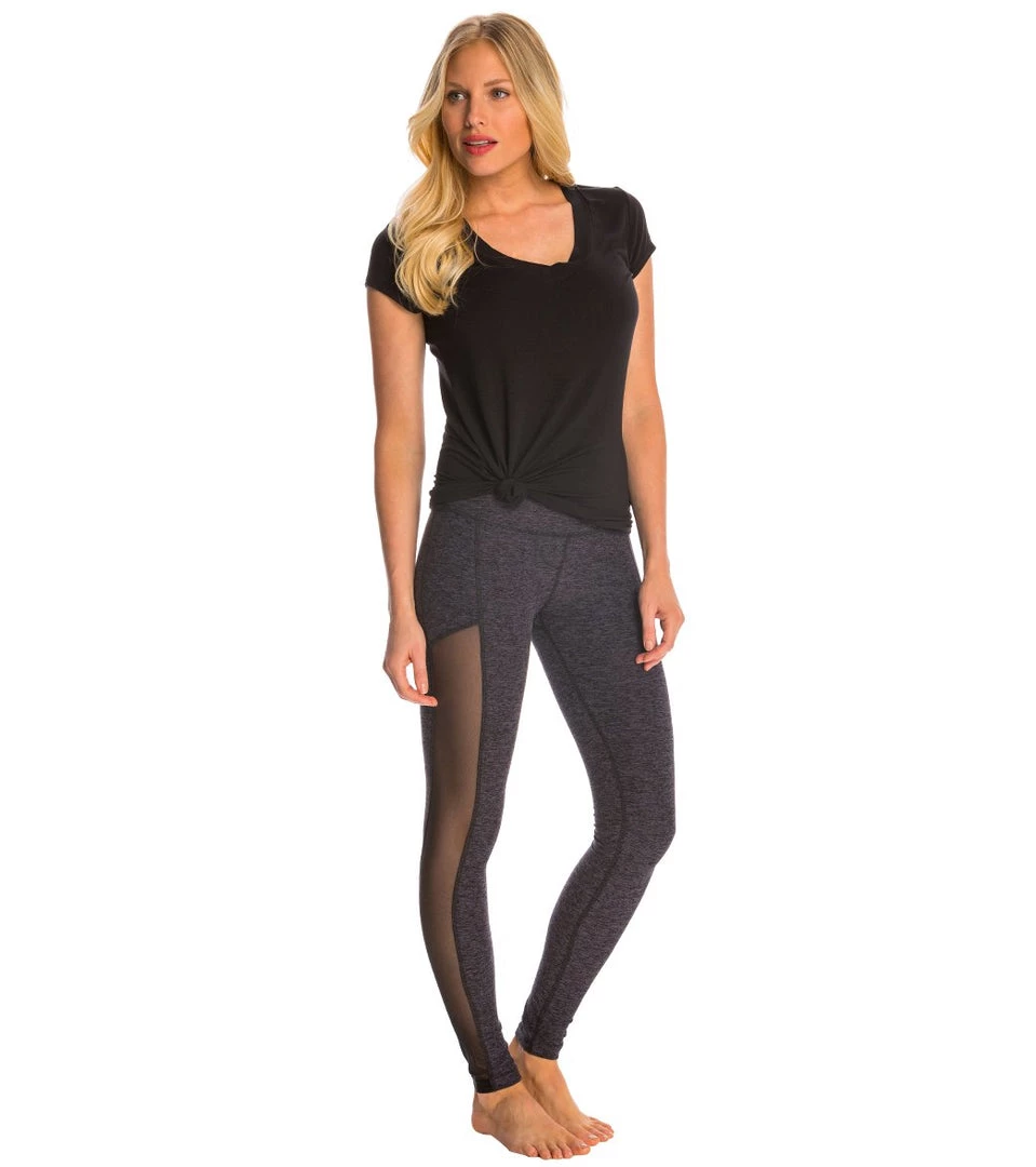 CLOTHING Beyond Yoga Spacedye High Waist Mesh Yoga Leggings Black-Steel 6 CLOTHING Beyond Yoga Spacedye High Waist Mesh Yoga Leggings Black-Steel