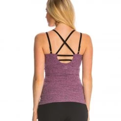 Beyond Yoga Strappy Back Cami Tank Top Desert Rose/Steel CLOTHING