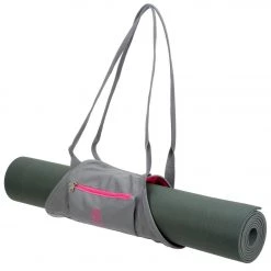 ACCESSORIES Gaiam On-The-Go Yoga Mat Carrier Fuchsia Red/Storm