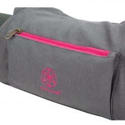 ACCESSORIES Gaiam On-The-Go Yoga Mat Carrier Fuchsia Red/Storm