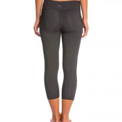 CLOTHING Beyond Yoga Double Panel Mesh Capris Heather Gray