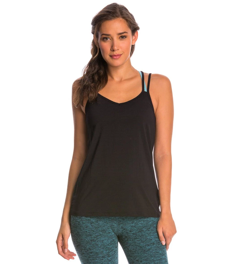 CLOTHING Beyond Yoga Sleek Stripe Strappy V-Back Cami 3 CLOTHING Beyond Yoga Sleek Stripe Strappy V-Back Cami