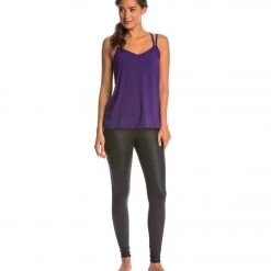 CLOTHING Beyond Yoga Sleek Stripe Strappy V-Back Cami Deep Iris 11 CLOTHING Beyond Yoga Sleek Stripe Strappy V-Back Cami Deep Iris