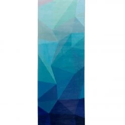 YOGA MATS & PROPS Yoga Design Lab Geo Blue Travel Yoga Mat 70" 1mm
